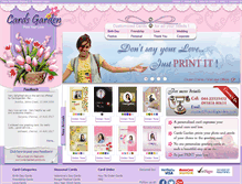 Tablet Screenshot of cardsgarden.com